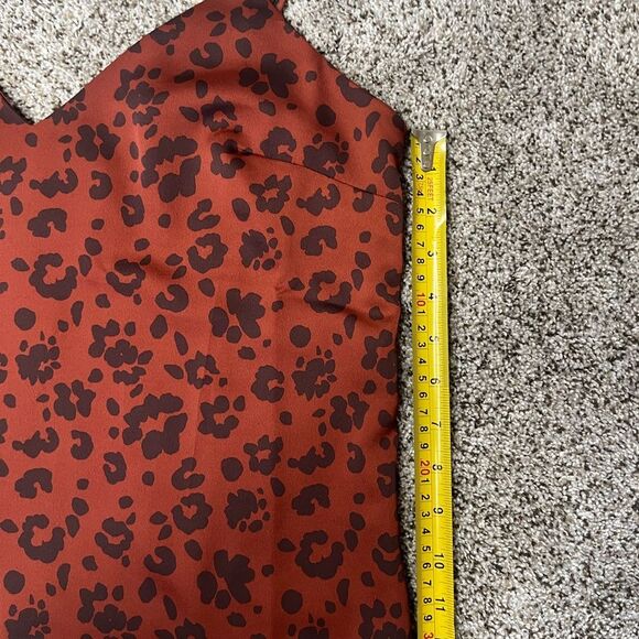 NWT a new day brown leopard prints tank top Size Small #73 - Picture 4 of 7